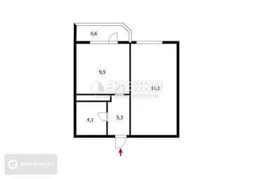 36 м², 1-комнатная квартира, этаж 2 из 18, 36 м², изображение - 21