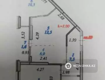 55.7 м², 3-комнатная квартира, этаж 6 из 17, 56 м², изображение - 13