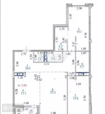 118.3 м², 3-комнатная квартира, этаж 8 из 9, 118 м², изображение - 11