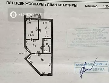 56.7 м², 2-комнатная квартира, этаж 9 из 9, 57 м², изображение - 10