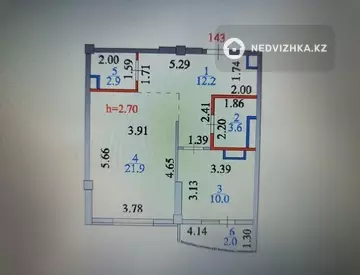 52.6 м², 1-комнатная квартира, этаж 13 из 14, 53 м², изображение - 15