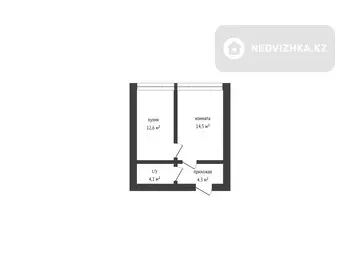 46 м², 1-комнатная квартира, этаж 6 из 10, 46 м², изображение - 12