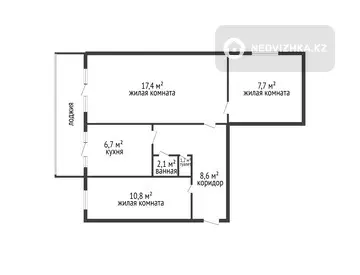 64 м², 3-комнатная квартира, этаж 2 из 5, 64 м², изображение - 4