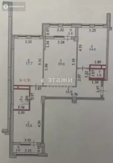 90 м², 3-комнатная квартира, этаж 14 из 14, 90 м², изображение - 11