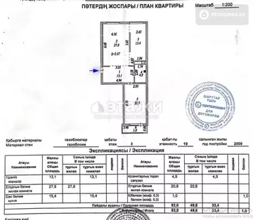 83 м², 2-комнатная квартира, этаж 3 из 19, 83 м², изображение - 20