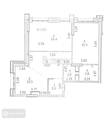 76 м², 3-комнатная квартира, этаж 5 из 18, 76 м², изображение - 9