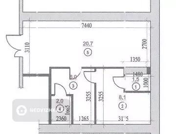 39 м², Помещение, этаж 1 из 7, 39 м², изображение - 6