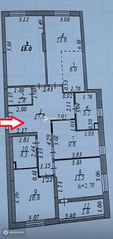 101 м², 4-комнатная квартира, этаж 3 из 18, 101 м², изображение - 26