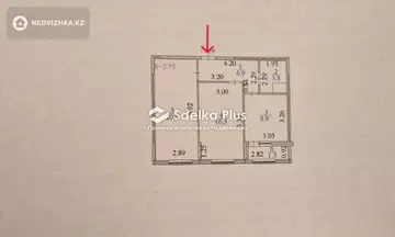 60 м², 2-комнатная квартира, этаж 5 из 9, 60 м², изображение - 2