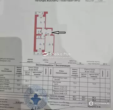 64 м², 2-комнатная квартира, этаж 8 из 10, 64 м², изображение - 9