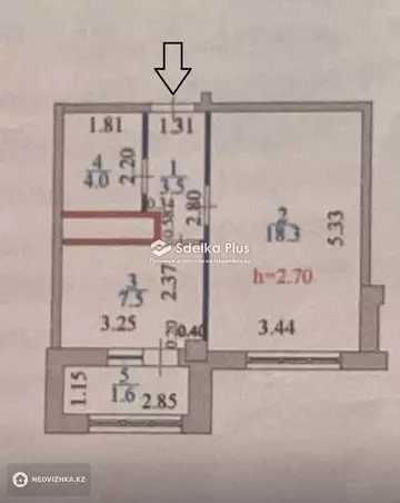 35 м², 1-комнатная квартира, этаж 13 из 15, 35 м², изображение - 6