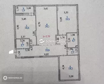 101 м², 3-комнатная квартира, этаж 2 из 12, 101 м², изображение - 13