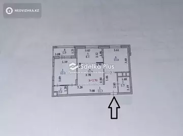 64.1 м², 3-комнатная квартира, этаж 6 из 10, 64 м², изображение - 13