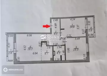 70 м², 3-комнатная квартира, этаж 1 из 9, 70 м², изображение - 17