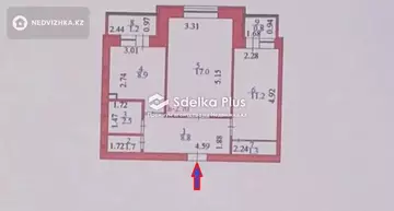 60 м², 2-комнатная квартира, этаж 9 из 12, 60 м², изображение - 14