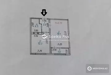 40.5 м², 1-комнатная квартира, этаж 3 из 12, 40 м², изображение - 0