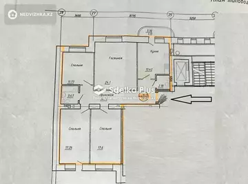 4-комнатная квартира, этаж 3 из 10, 106 м²
