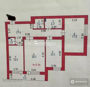 92 м², 3-комнатная квартира, этаж 3 из 5, 92 м², изображение - 11