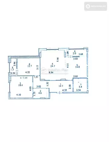 3-комнатная квартира, этаж 2 из 16, 100 м²