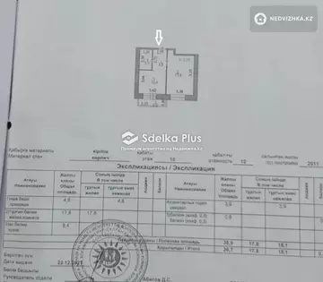 37 м², 1-комнатная квартира, этаж 10 из 12, 37 м², изображение - 1