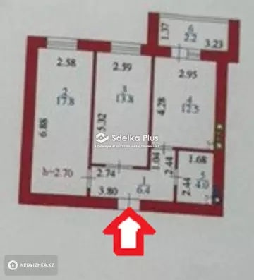 57 м², 2-комнатная квартира, этаж 7 из 12, 57 м², изображение - 16