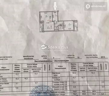 75 м², 2-комнатная квартира, этаж 6 из 12, 75 м², изображение - 10