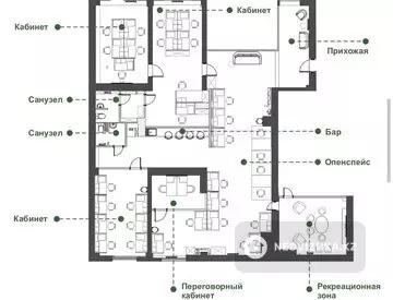 232.5 м², Офисное помещение, этаж 1 из 1, в жилом доме, 232 м², на длительный срок, изображение - 0