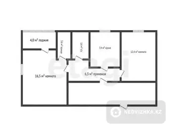 51.8 м², 2-комнатная квартира, этаж 8 из 12, 52 м², изображение - 6