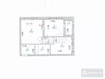 56 м², 2-комнатная квартира, этаж 17 из 24, 56 м², изображение - 0