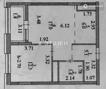 44.2 м², 1-комнатная квартира, этаж 13 из 22, 44 м², изображение - 2