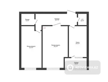 66.4 м², 2-комнатная квартира, этаж 2 из 9, 66 м², изображение - 27