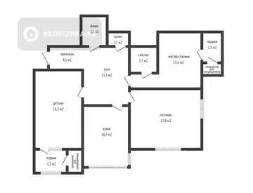 103 м², 3-комнатная квартира, этаж 10 из 12, 103 м², изображение - 8