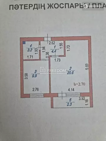 40.4 м², 1-комнатная квартира, этаж 9 из 10, 40 м², изображение - 7