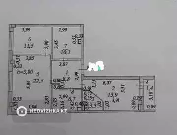 80.2 м², 3-комнатная квартира, этаж 2 из 9, 80 м², изображение - 8