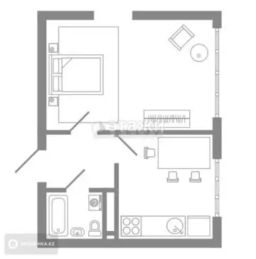 47.5 м², 2-комнатная квартира, этаж 3 из 10, 48 м², изображение - 27