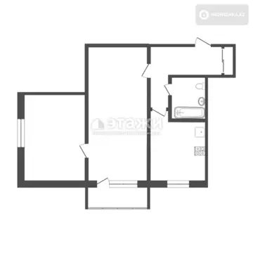 43 м², 2-комнатная квартира, этаж 5 из 5, 43 м², изображение - 9