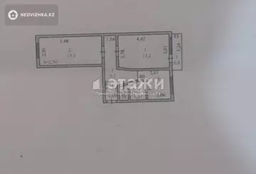 47 м², 2-комнатная квартира, этаж 5 из 5, 47 м², изображение - 3