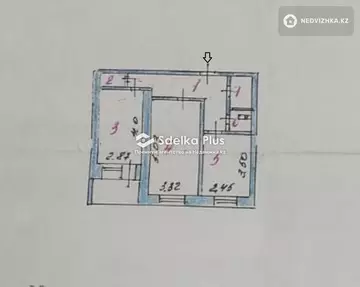 51 м², 2-комнатная квартира, этаж 8 из 9, 51 м², изображение - 13