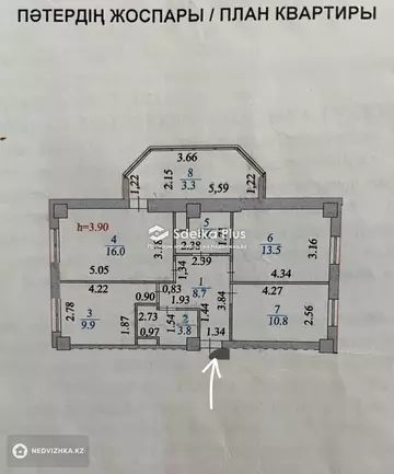 70 м², 3-комнатная квартира, этаж 2 из 13, 70 м², изображение - 20