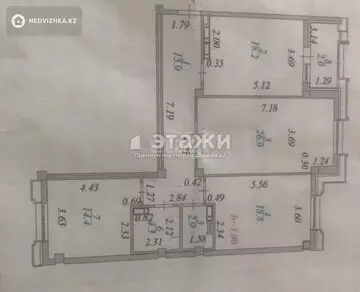 102.5 м², 3-комнатная квартира, этаж 2 из 18, 102 м², изображение - 11