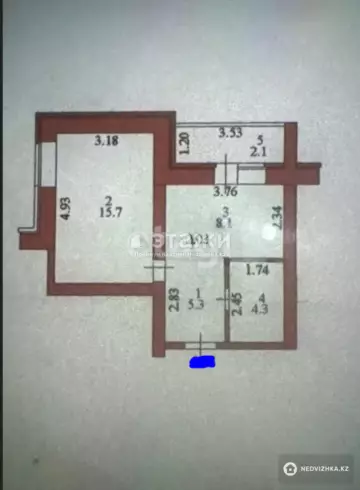 36 м², 1-комнатная квартира, этаж 5 из 5, 36 м², изображение - 9