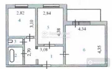 2-комнатная квартира, этаж 9 из 9, 52 м²