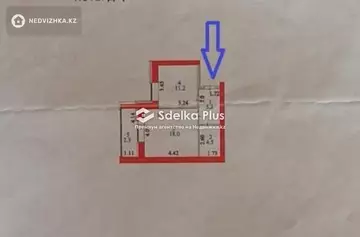 1-комнатная квартира, этаж 1 из 9, 41 м²