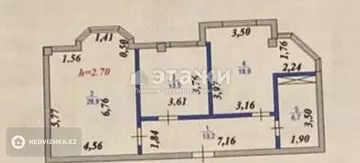 81 м², 2-комнатная квартира, этаж 4 из 7, 81 м², изображение - 15