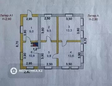 4-комнатный дом, 14.5 соток, 66 м²