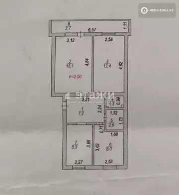 59 м², 3-комнатная квартира, этаж 4 из 5, 59 м², изображение - 24