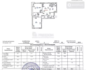 3-комнатная квартира, этаж 3 из 22, 86 м²