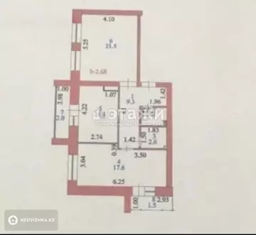 70 м², 2-комнатная квартира, этаж 5 из 9, 70 м², изображение - 16