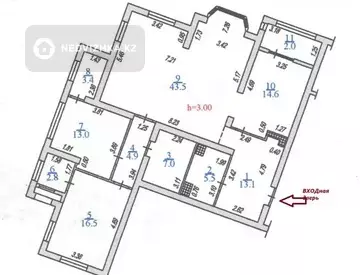 131 м², 3-комнатная квартира, этаж 7 из 17, 131 м², изображение - 17