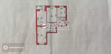 3-комнатная квартира, этаж 4 из 9, 76 м²